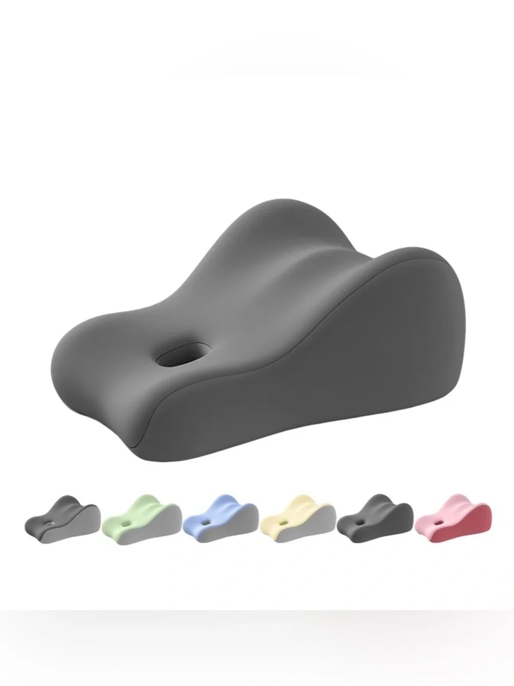 Multi-Functional Bed Memory Foam Wedge Pillow with Washable Cover- GRAY